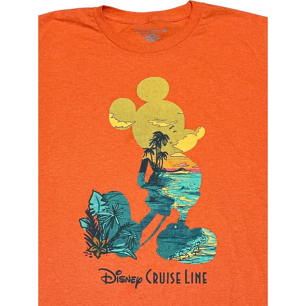 Disney Cruise Line Mickey Mouse Tropical Vacation T-Shirt RN129855 *NO SIZE TAG*